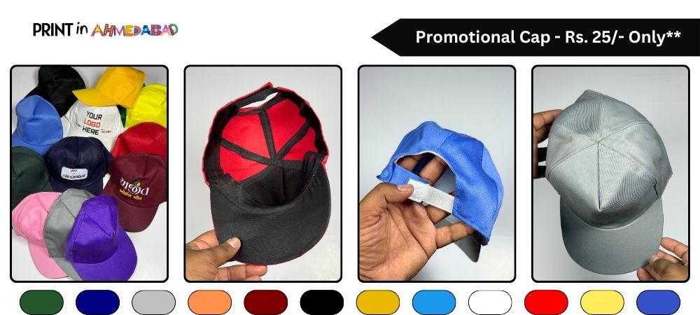 Promotional Cap at Just Rs. 25 | Custom Logo Caps | Print In Ahmedabad