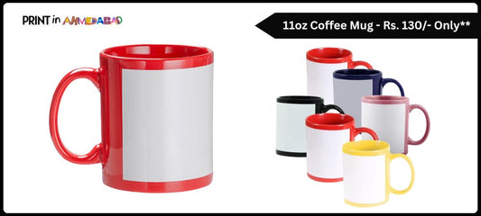 Custom 11oz Patch Coffee Mug at Rs. 130 - Best for Corporate Gifting