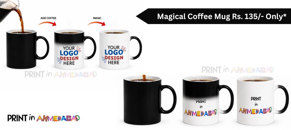 Custom 11oz Magic Coffee Mug at Rs. 135 - Best for Corporate Gifting